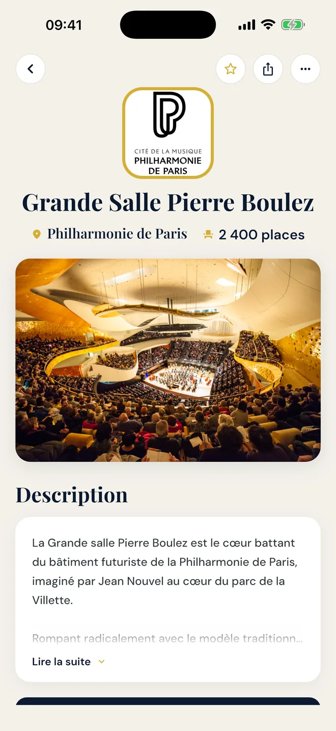 Fiche salle