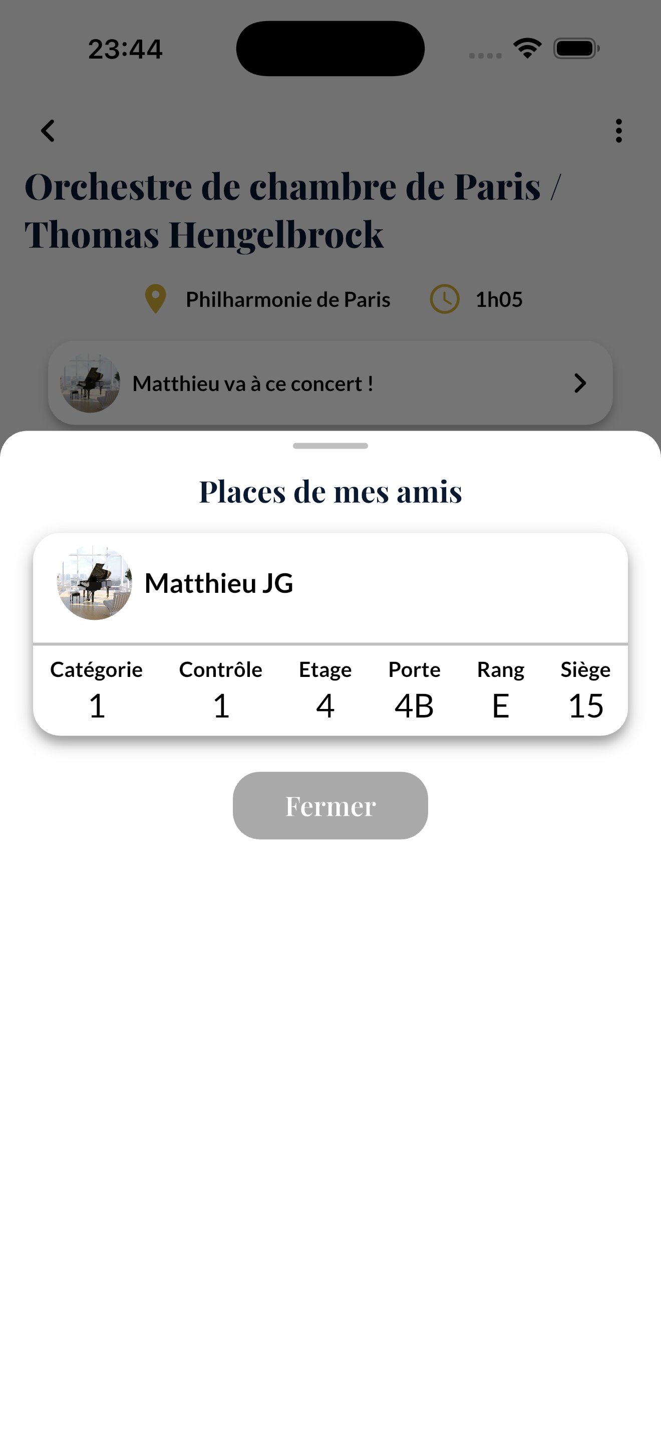 Places de mes amis