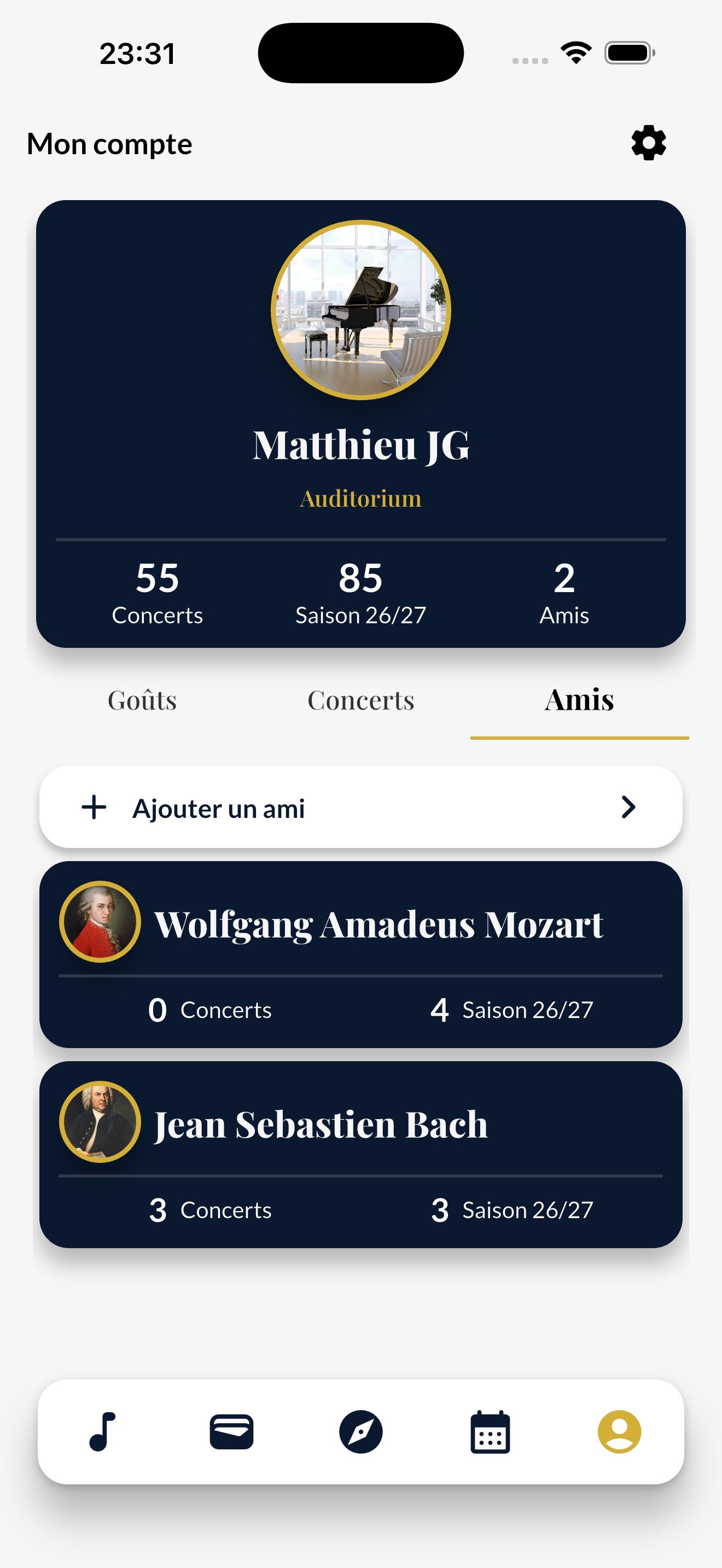 Profil amis